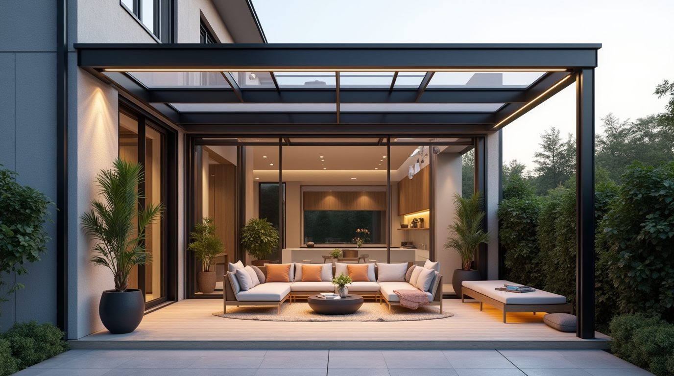 Iluminación Moderna para Patios Cubiertos: 7 Ideas Innovadoras en Construcción de Casas - Constructora Lencova