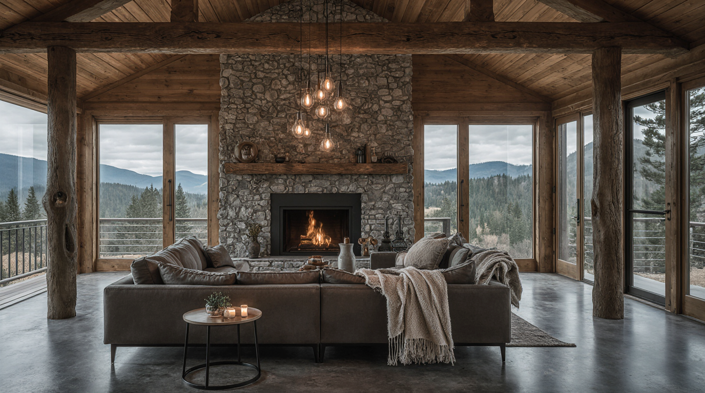 Colores, Texturas y Materiales para Interiores de Cabañas Modernas