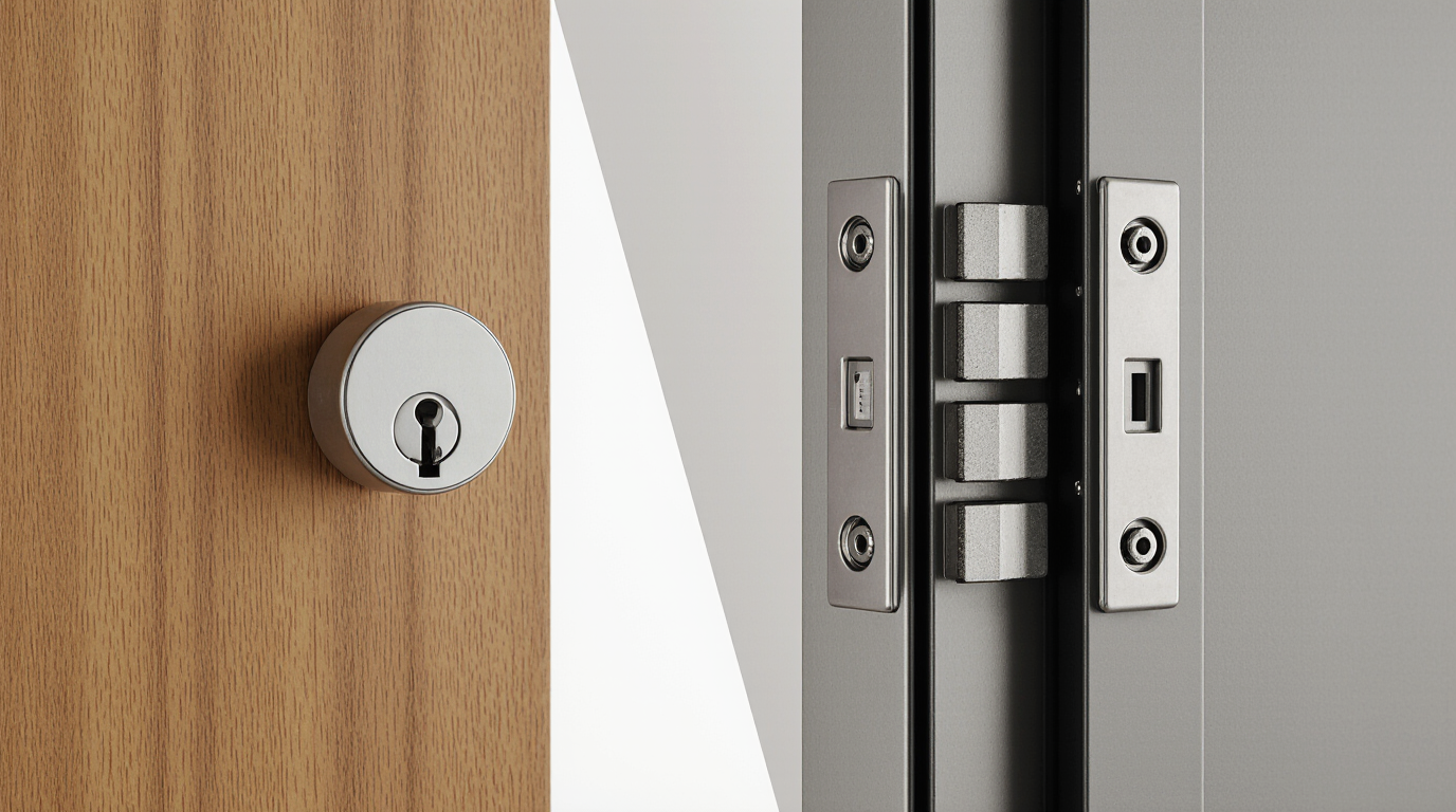 ¿Qué tan seguras son las puertas metálicas con chapa multipunto?