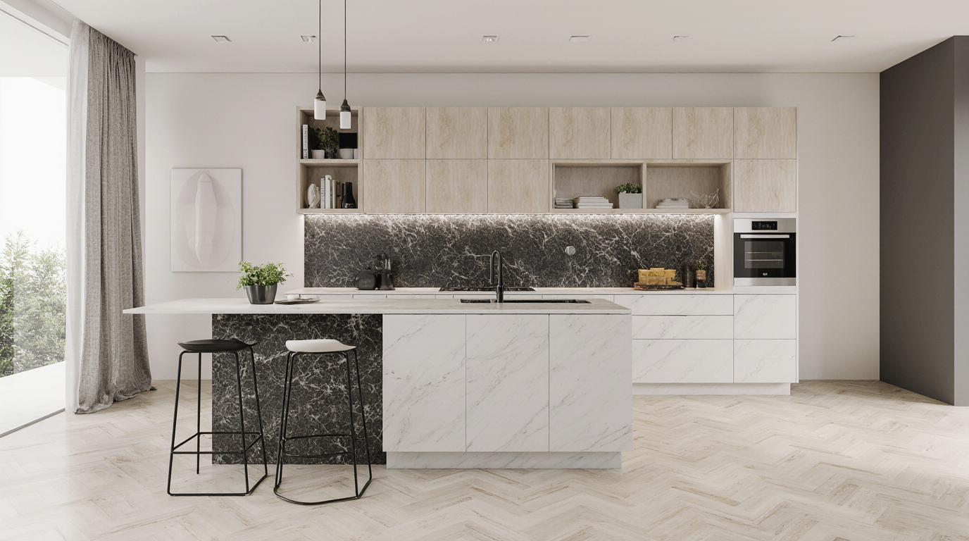 ¿Cuál es el mejor enchape para tu cocina? Comparativa de materiales y precios