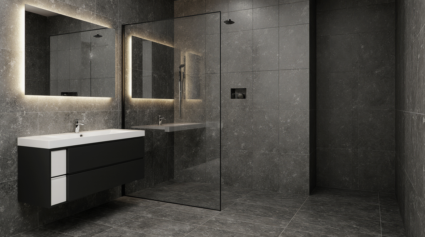 Diseños de enchapes que harán que tu baño pequeño luzca más amplio