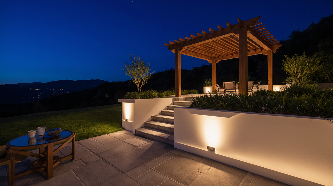 Jardines con iluminación ambiental: el arte de crear magia de noche