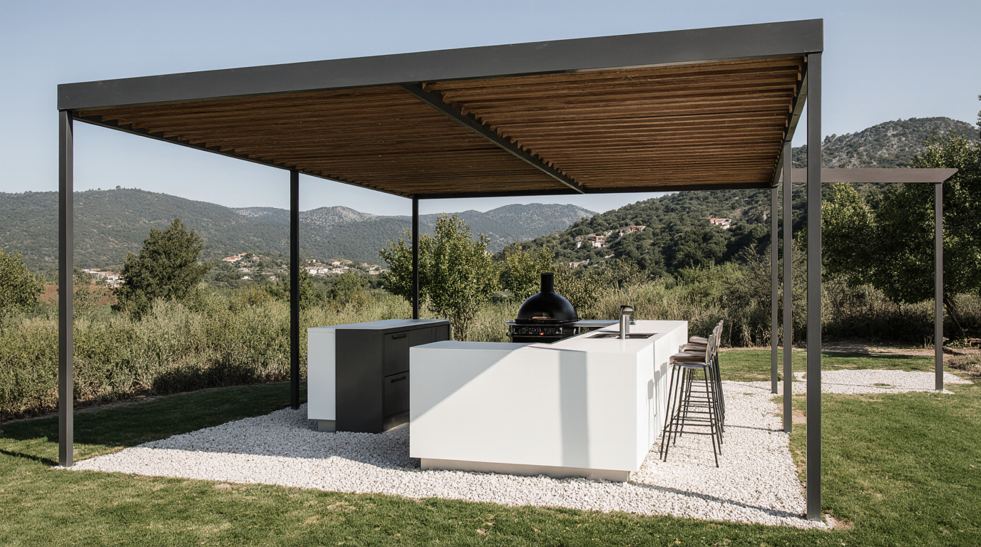 Diseña tu rincón BBQ ideal: materiales, iluminación y decoración