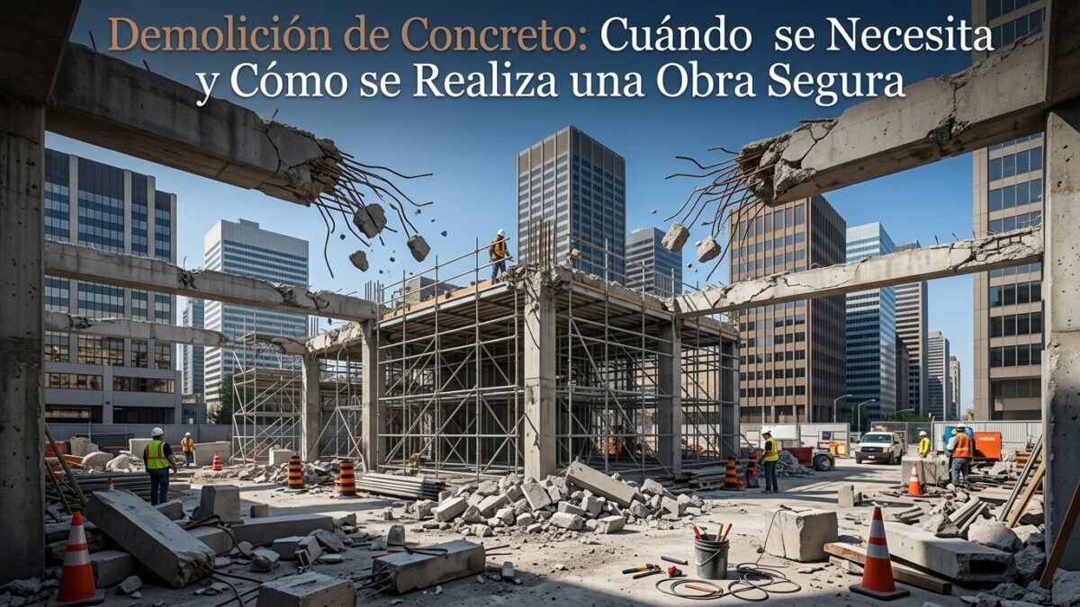 Demolición de Concreto: Cuándo se Necesita y Cómo se Realiza una Obra Segura - Constructora Lencova