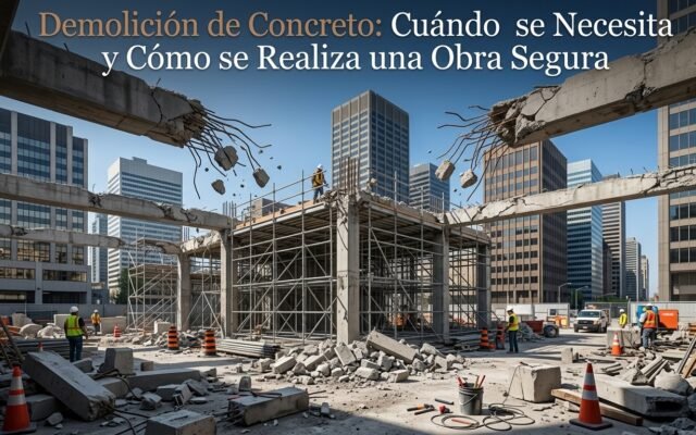 Demolición de Concreto: Cuándo se Necesita y Cómo se Realiza una Obra Segura - Constructora Lencova