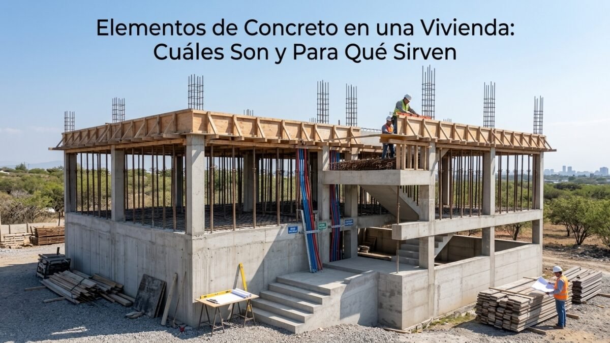 Elementos de Concreto en una Vivienda: Cuáles Son y Para Qué Sirven - Constructora Lencova