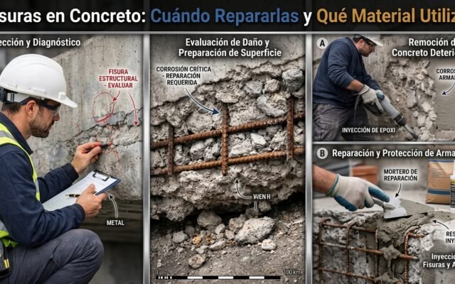 Fisuras en Concreto: Cuándo Repararlas y Qué Material Utilizar - Constructora Lencova