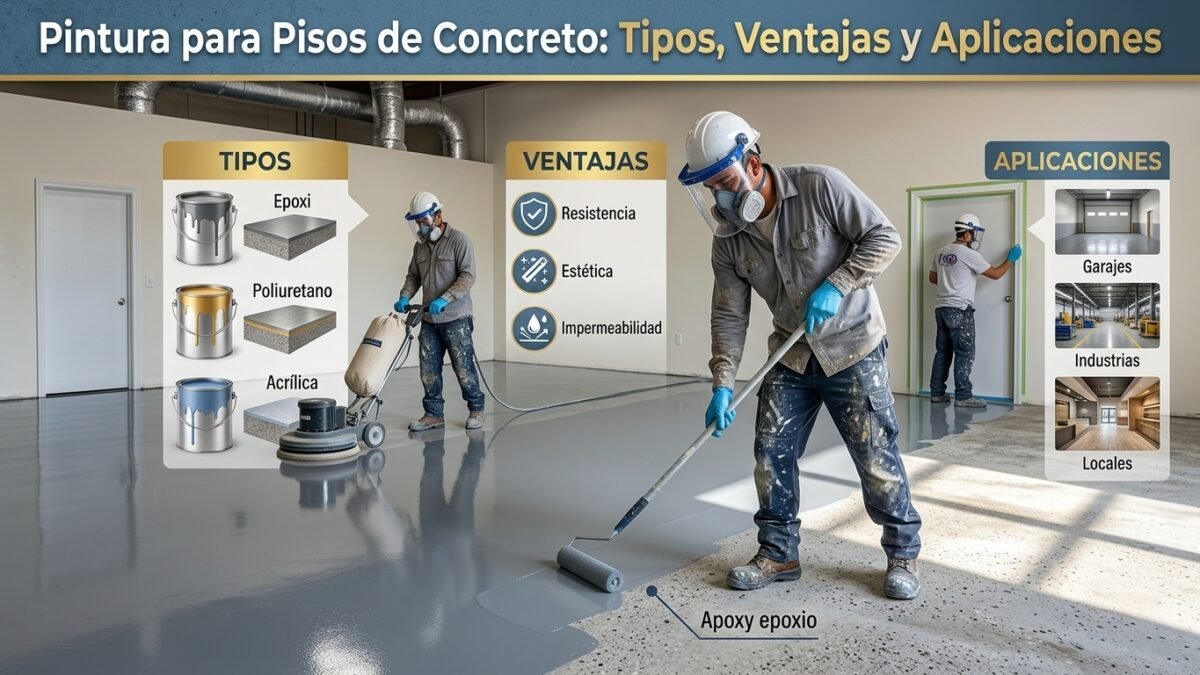 Pintura para Pisos de Concreto: Tipos, Ventajas y Aplicaciones - Constructora Lencova