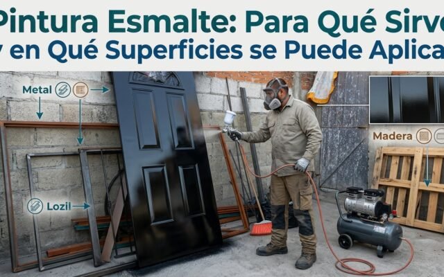 Pintura Esmalte: Para Qué Sirve y en Qué Superficies se Puede Aplicar - Constructora Lencova