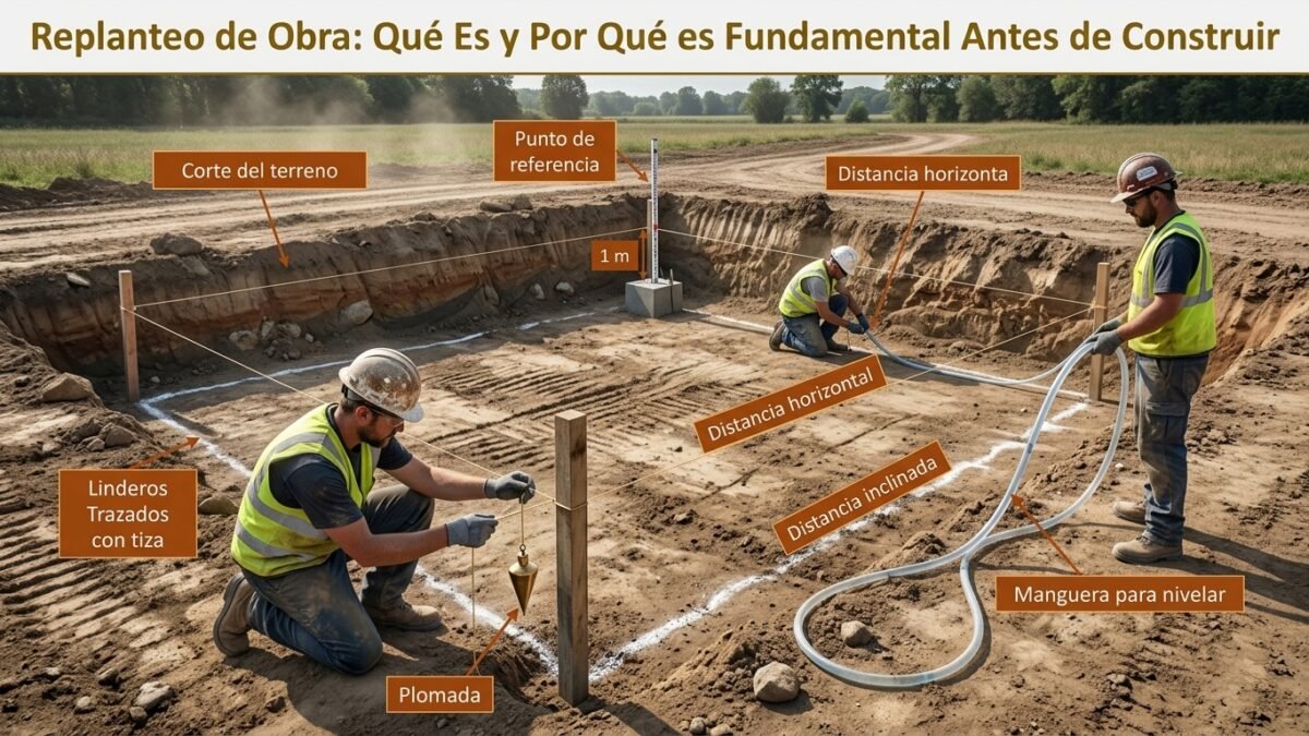 Replanteo de Obra: Qué Es y Por Qué es Fundamental Antes de Construir - Constructora Lencova
