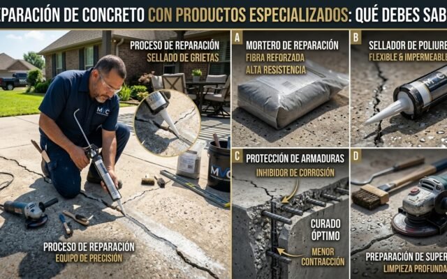 Reparación de Concreto con Productos Especializados: Qué Debes Saber - Constructora Lencova