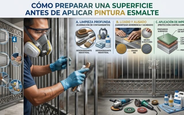 Cómo Preparar una Superficie Antes de Aplicar Pintura Esmalte - Constructora Lencova