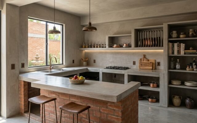 Mesones de Concreto para Cocinas: Ventajas, Acabados y Recomendaciones - Constructora Lencova