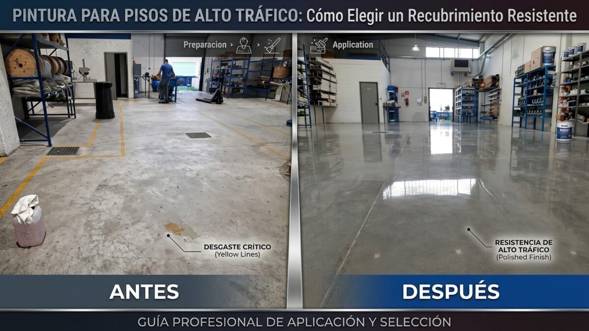 Pintura para Pisos de Alto Tráfico: Cómo Elegir un Recubrimiento Resistente - Constructora Lencova