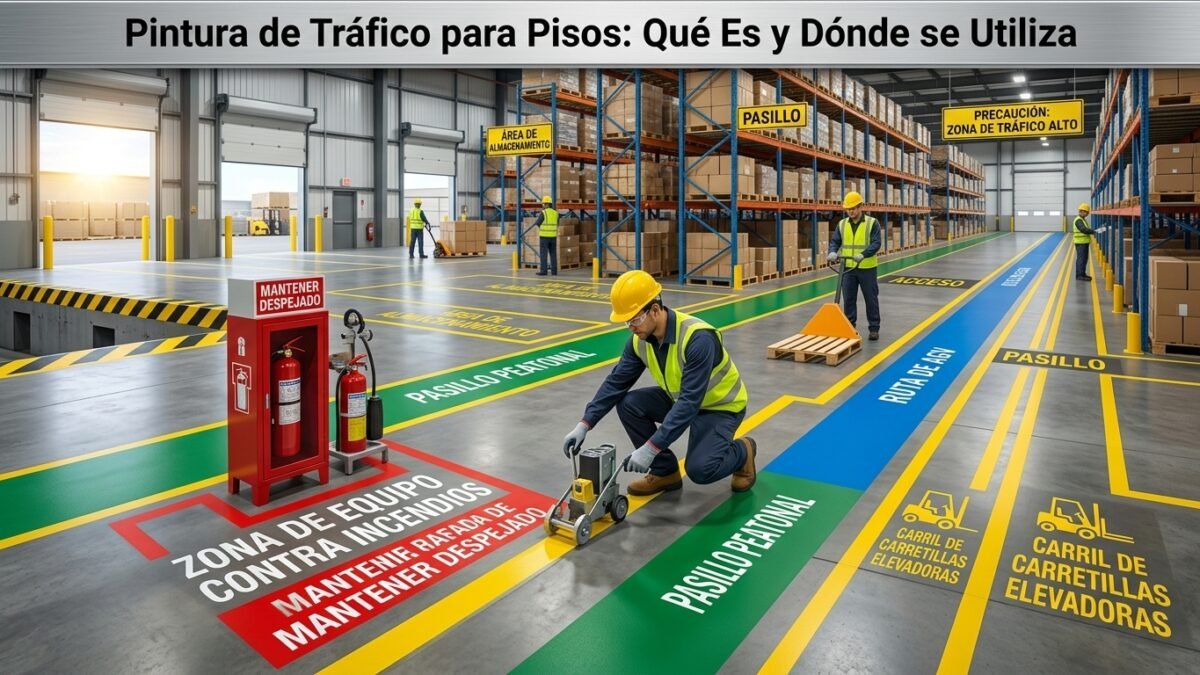 Pintura de Tráfico para Pisos: Qué Es y Dónde se Utiliza - Constructora Lencova