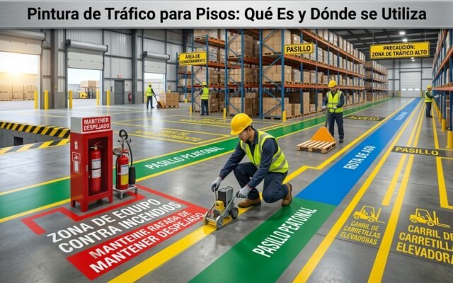Pintura de Tráfico para Pisos: Qué Es y Dónde se Utiliza - Constructora Lencova