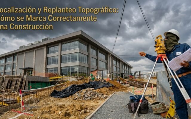 Localización y Replanteo Topográfico: Cómo se Marca Correctamente una Construcción