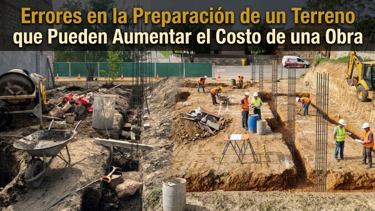 Errores en la Preparación de un Terreno que Pueden Aumentar el Costo de una Obra - Constructora Lencova