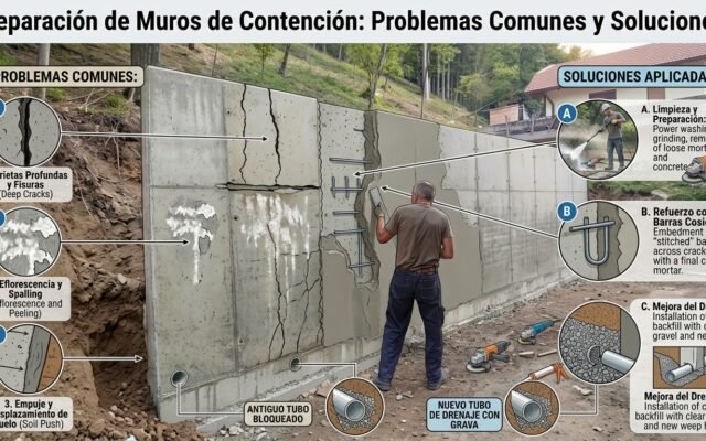 Reparación de Muros de Contención: Problemas Comunes y Soluciones - Constructora Lencova