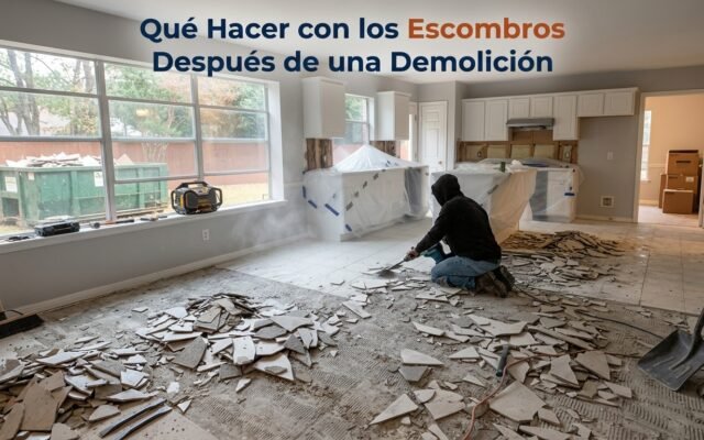 Qué Hacer con los Escombros Después de una Demolición - Constructora Lencova