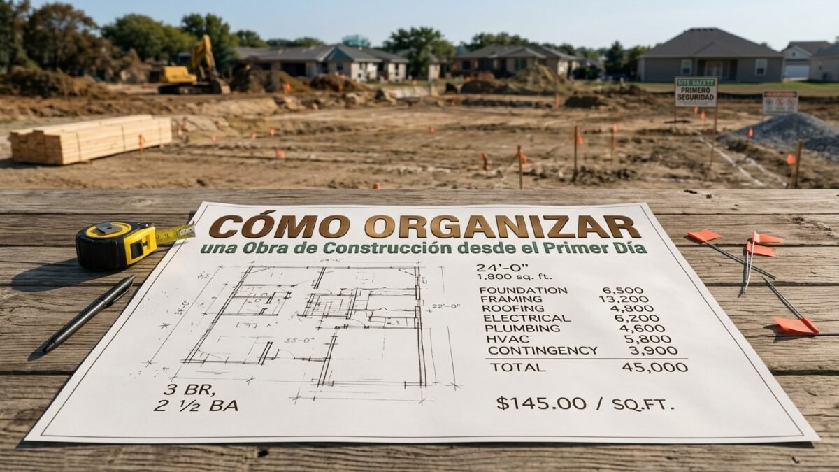 Cómo Organizar una Obra de Construcción desde el Primer Día - Constructora Lencova