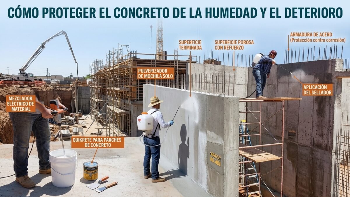 Cómo Proteger el Concreto de la Humedad y el Deterioro - Constructora Lencova