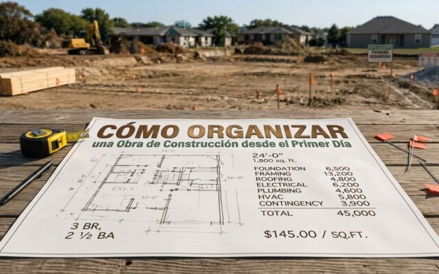 Cómo Organizar una Obra de Construcción desde el Primer Día