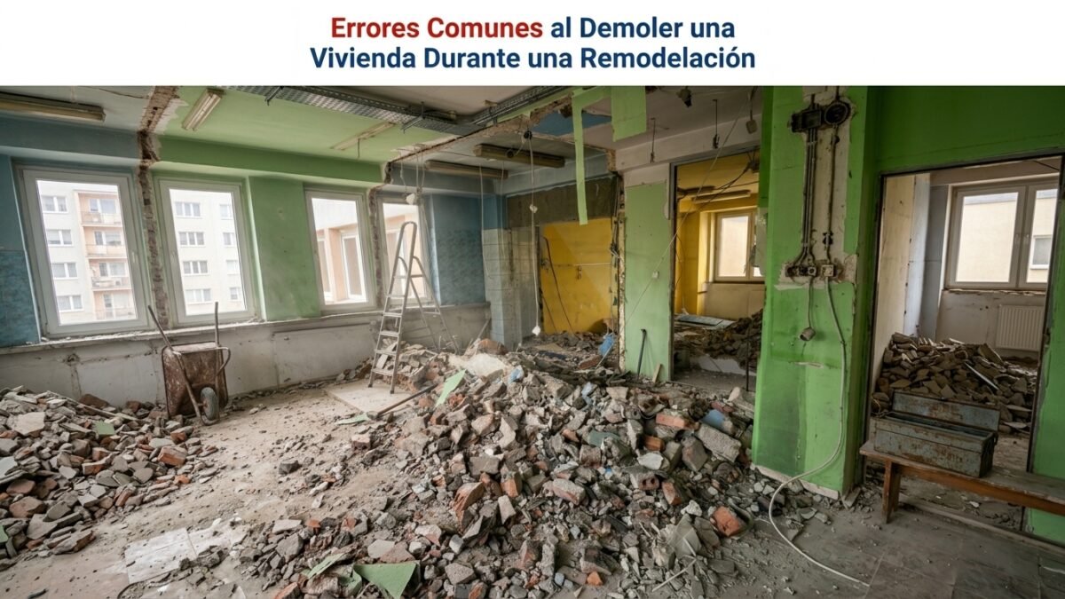 Errores Comunes al Demoler una Vivienda Durante una Remodelación - Constructora Lencova