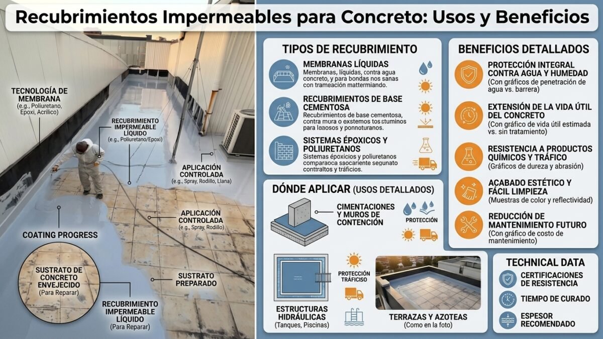 Recubrimientos Impermeables para Concreto: Usos y Beneficios - Constructora Lencova