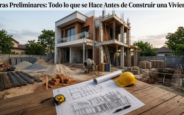 Obras Preliminares: Todo lo que se Hace Antes de Construir una Vivienda