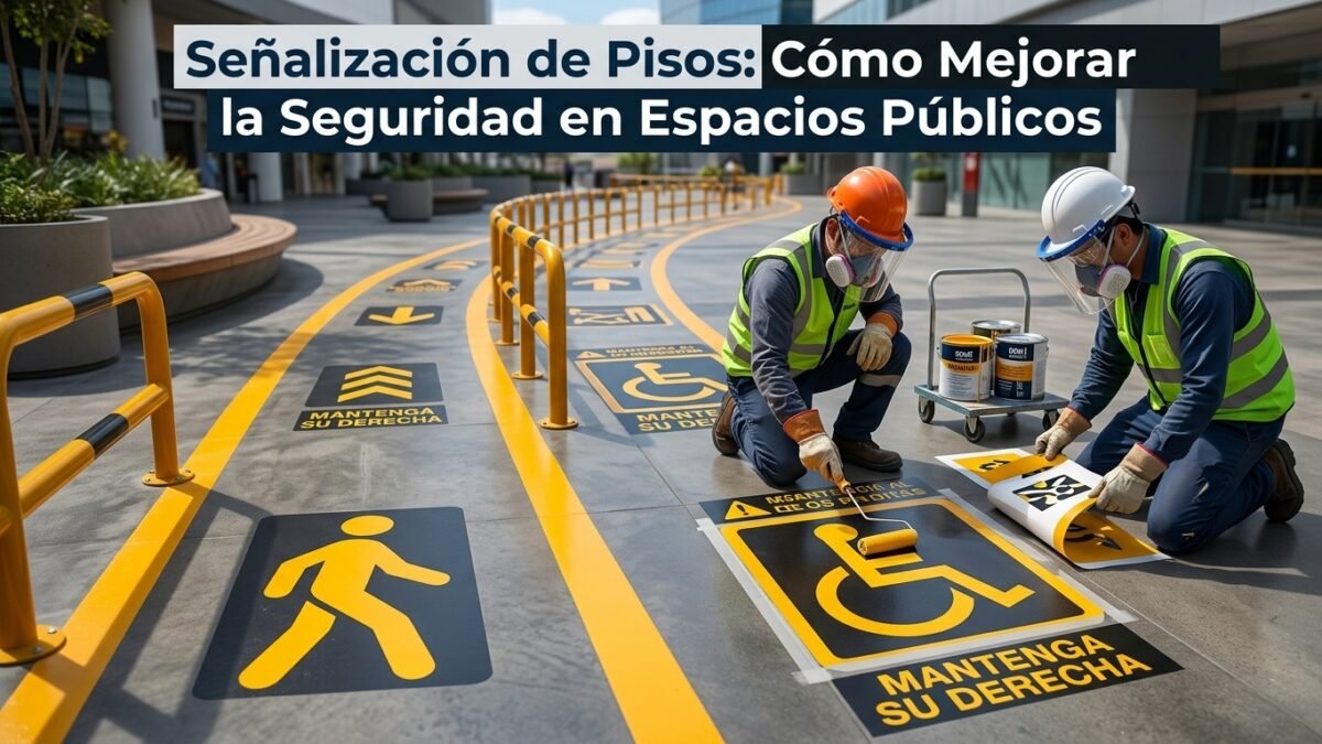 Señalización de Pisos: Cómo Mejorar la Seguridad en Espacios Públicos - Constructora Lencova