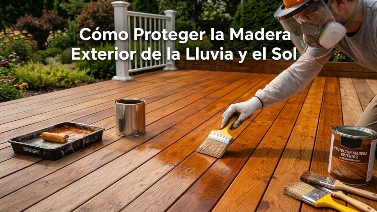 Cómo Proteger la Madera Exterior de la Lluvia y el Sol - Constructora Lencova