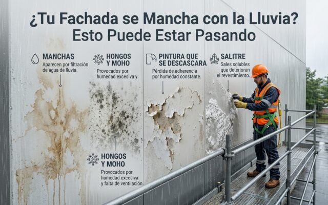 ¿Tu Fachada se Mancha con la Lluvia? Esto Puede Estar Pasando - Constructora Lencova