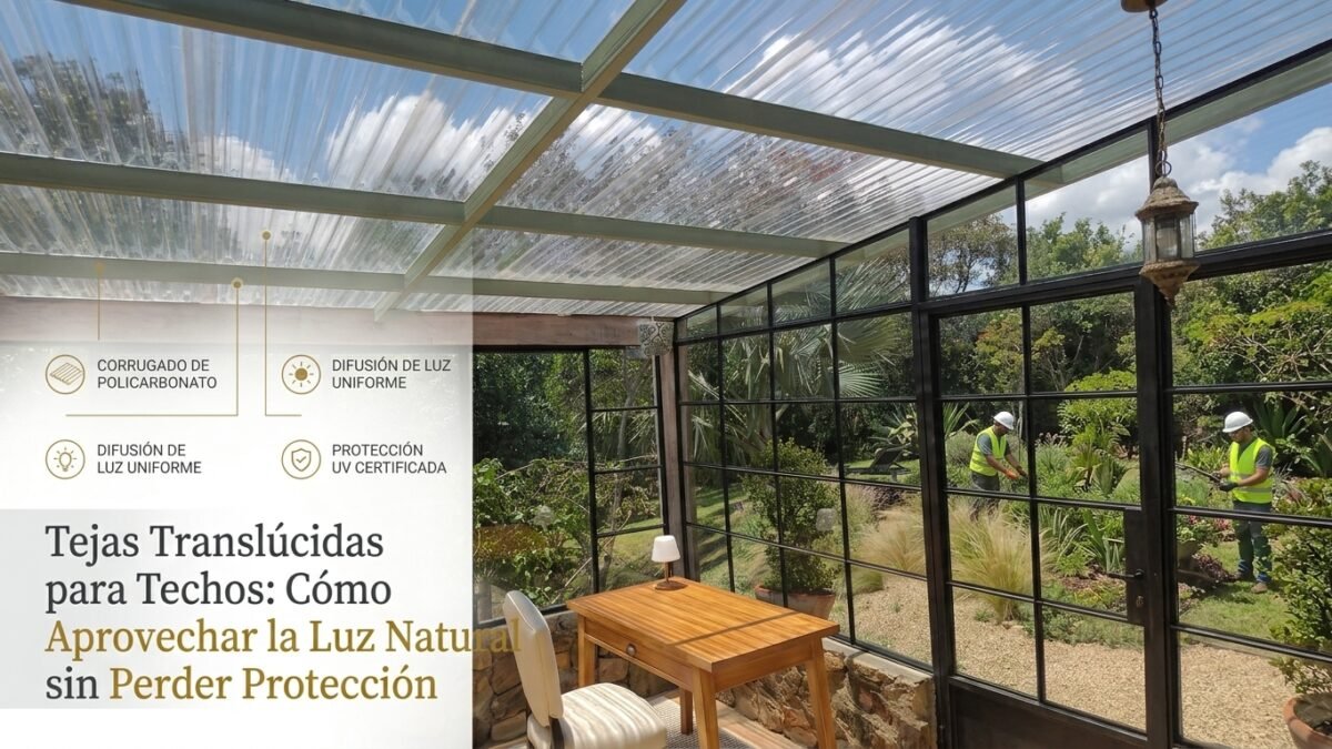 Tejas Translúcidas para Techos: Cómo Aprovechar la Luz Natural sin Perder Protección - Constructora Lencova