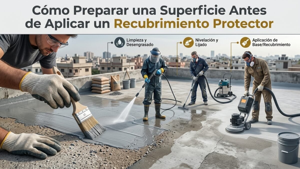 Cómo Preparar una Superficie Antes de Aplicar un Recubrimiento Protector - Constructora Lencova