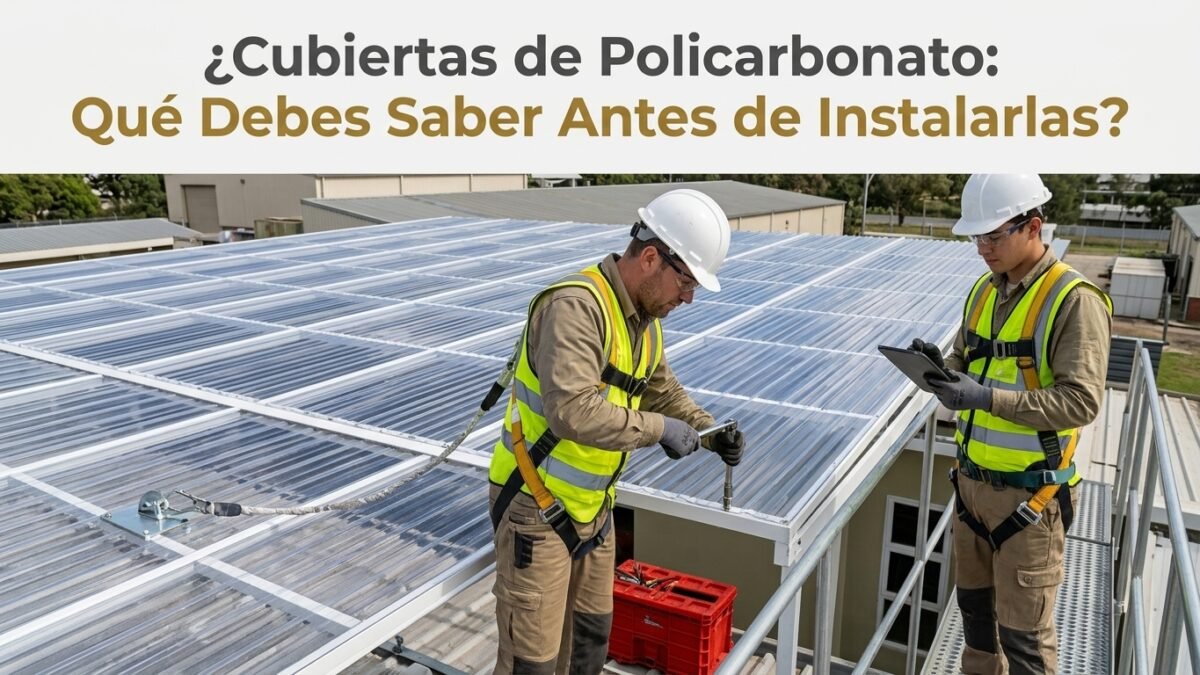 Cubiertas de Policarbonato: Qué Debes Saber Antes de Instalarlas - Constructora Lencova