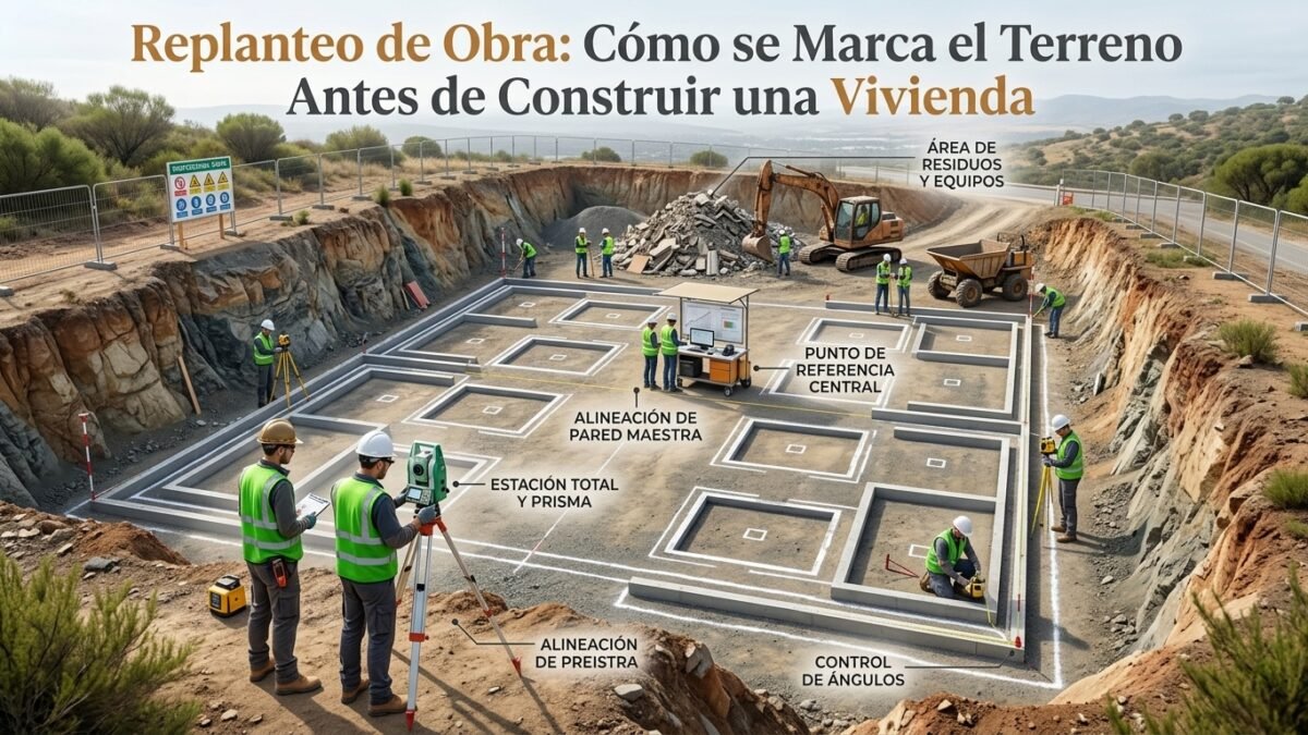 Replanteo de Obra: Cómo se Marca el Terreno Antes de Construir una Vivienda - Constructora Lencova