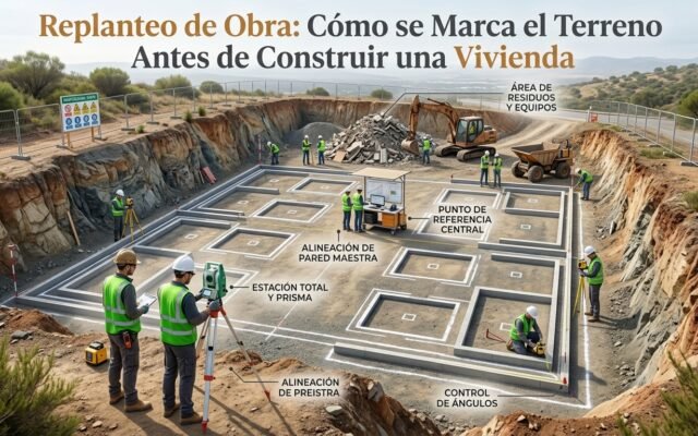 Replanteo de Obra: Cómo se Marca el Terreno Antes de Construir una Vivienda - Constructora Lencova
