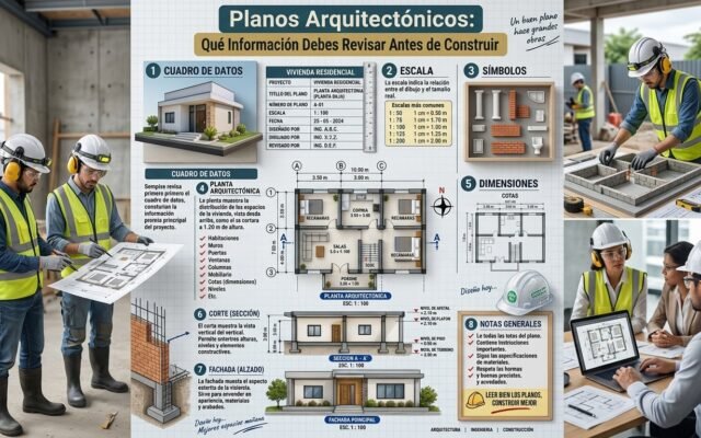 Planos Arquitectónicos: Qué Información Debes Revisar Antes de Construir - Constructora Lencova