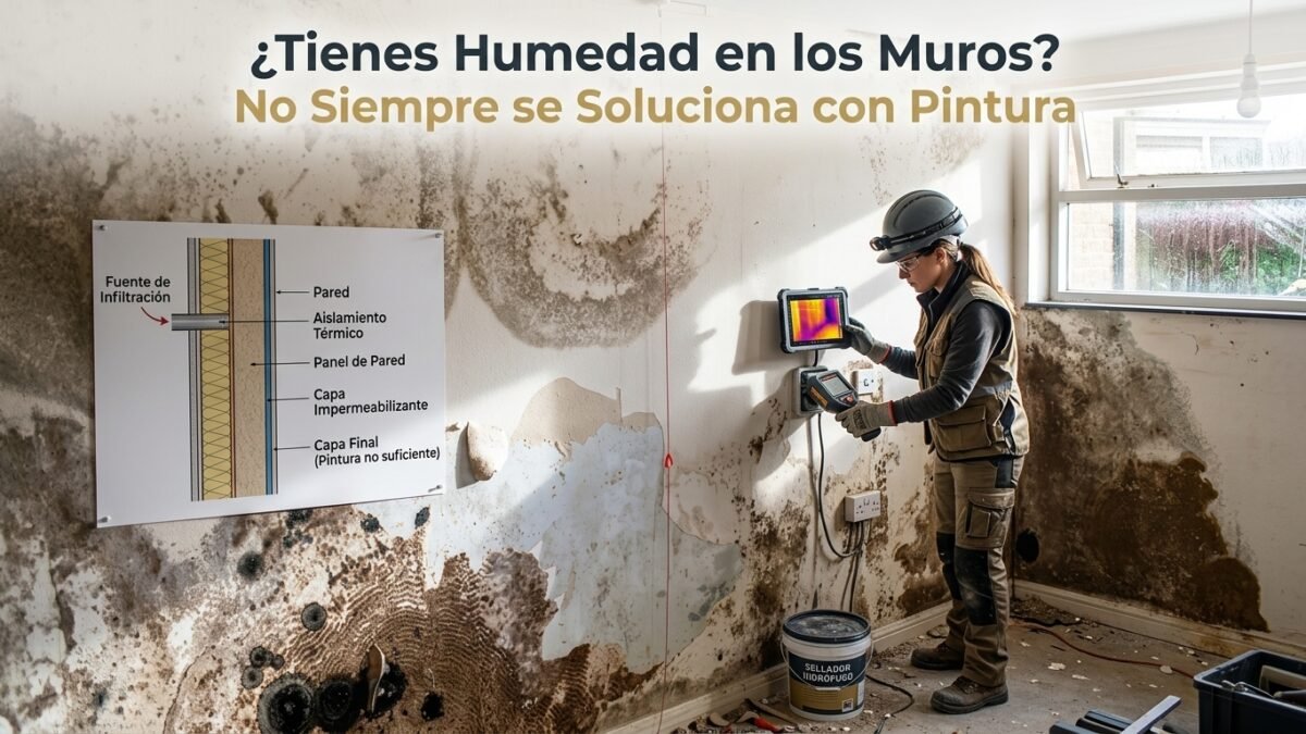 ¿Tienes Humedad en los Muros? No Siempre se Soluciona con Pintura - Constructora Lencova