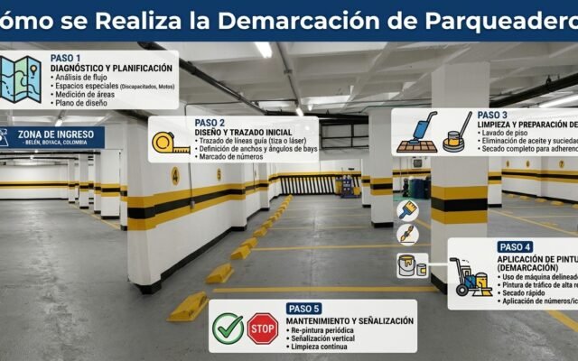 Cómo se Realiza la Demarcación de Parqueaderos