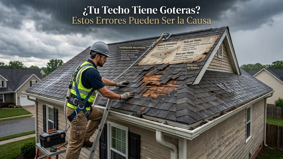 ¿Tu Techo Tiene Goteras? Estos Errores Pueden Ser la Causa - Constructora Lencova