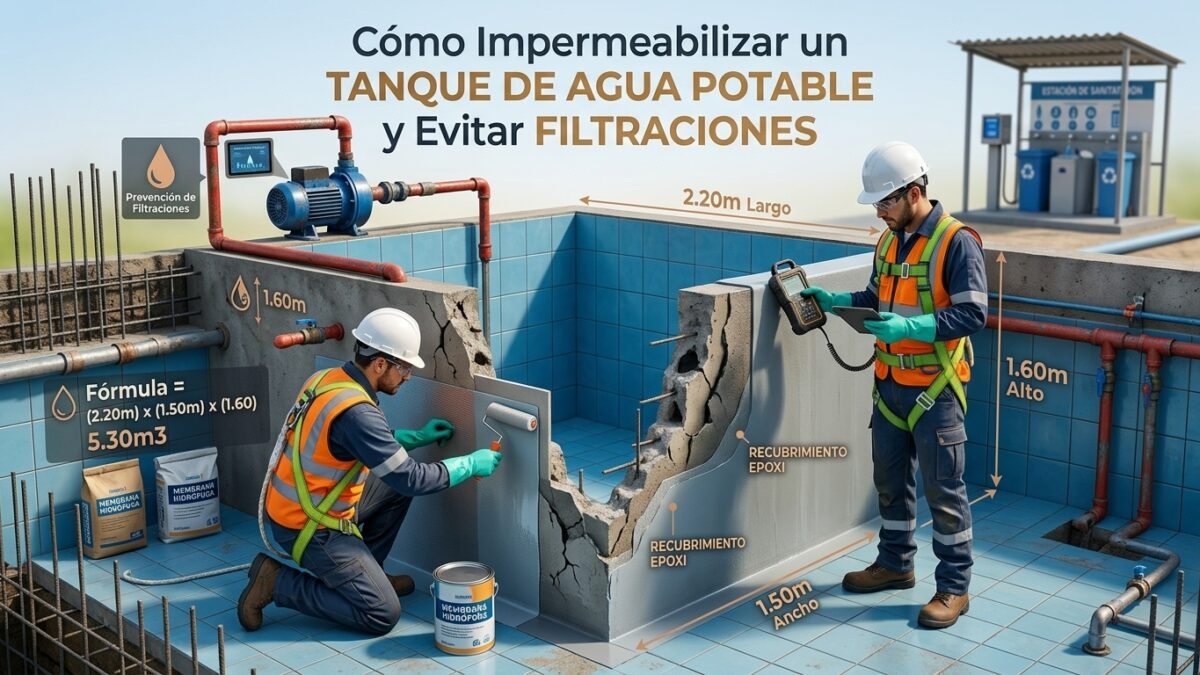 Cómo Impermeabilizar un Tanque de Agua Potable y Evitar Filtraciones - Constructora Lencova