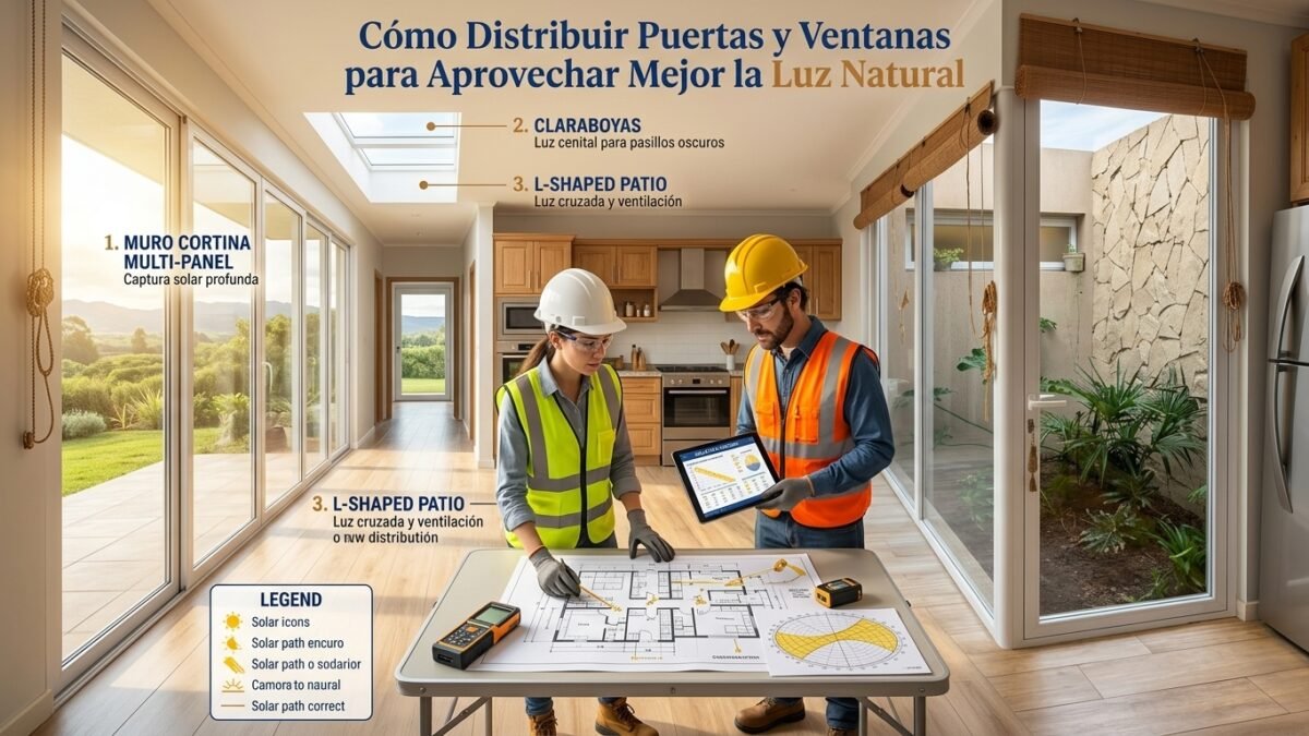 Cómo Distribuir Puertas y Ventanas para Aprovechar Mejor la Luz Natural - Constructora Lencova