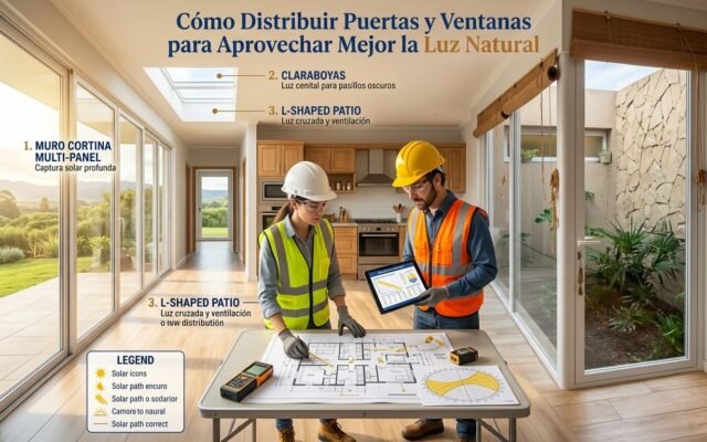 Cómo Distribuir Puertas y Ventanas para Aprovechar Mejor la Luz Natural - Constructora Lencova