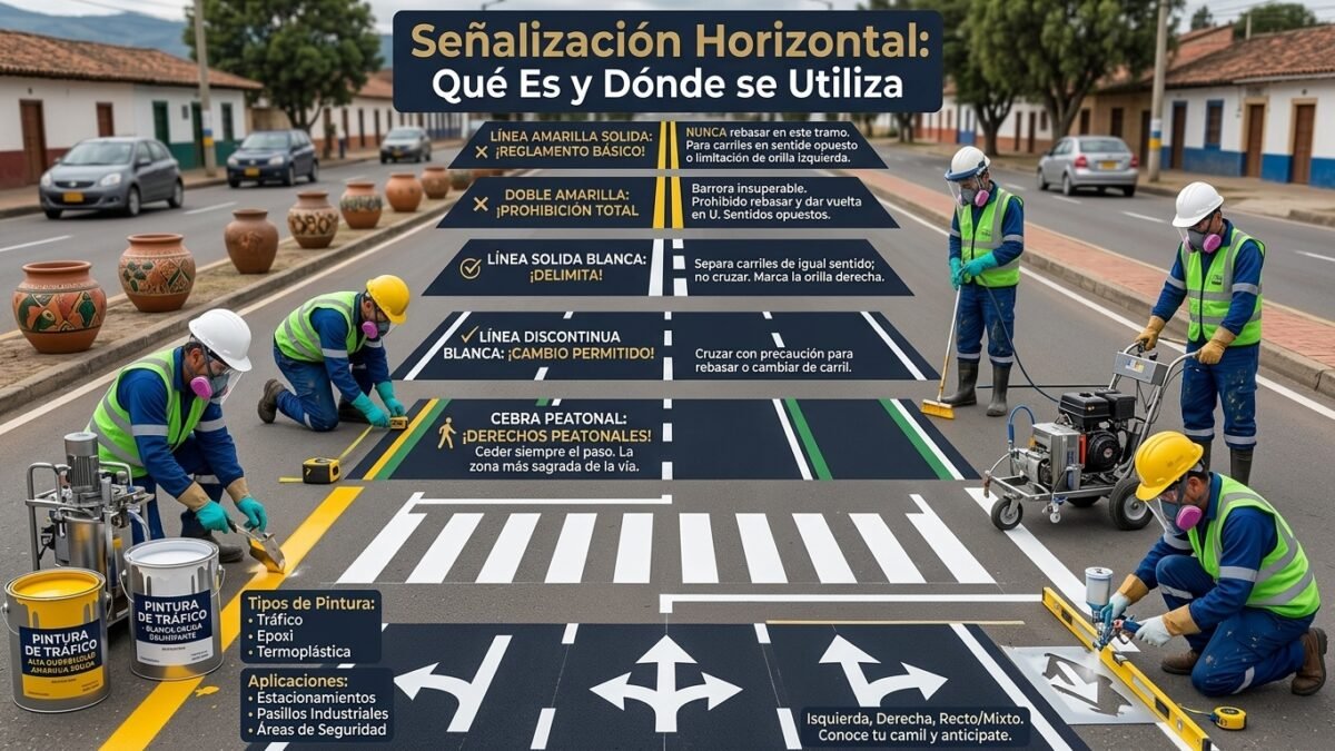 Señalización Horizontal: Qué Es y Dónde se Utiliza - Constructora Lencova