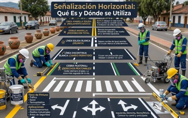 Señalización Horizontal: Qué Es y Dónde se Utiliza - Constructora Lencova