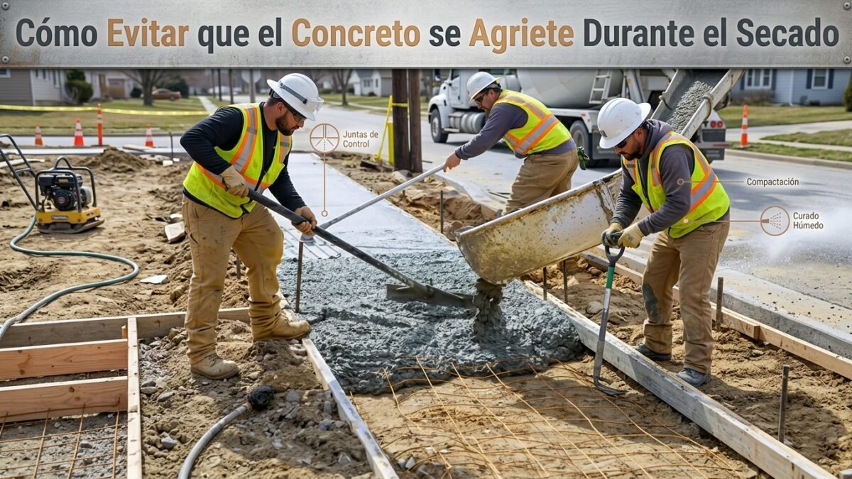 Cómo Evitar que el Concreto se Agriete Durante el Secado - Constructora Lencova