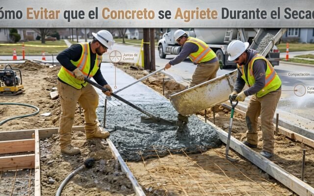 Cómo Evitar que el Concreto se Agriete Durante el Secado - Constructora Lencova