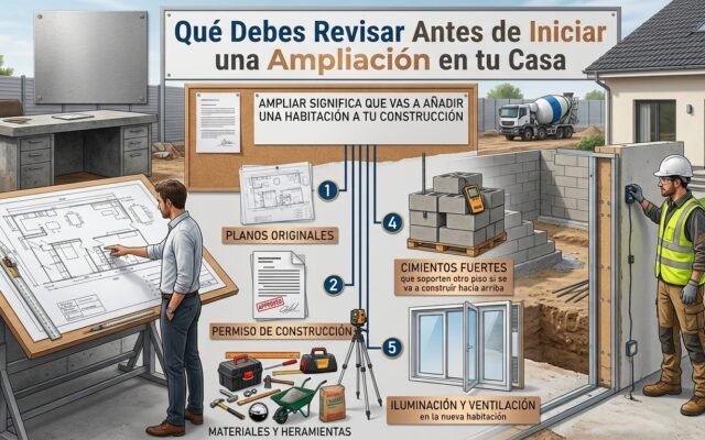 Qué Debes Revisar Antes de Iniciar una Ampliación en tu Casa - Constructora Lencova